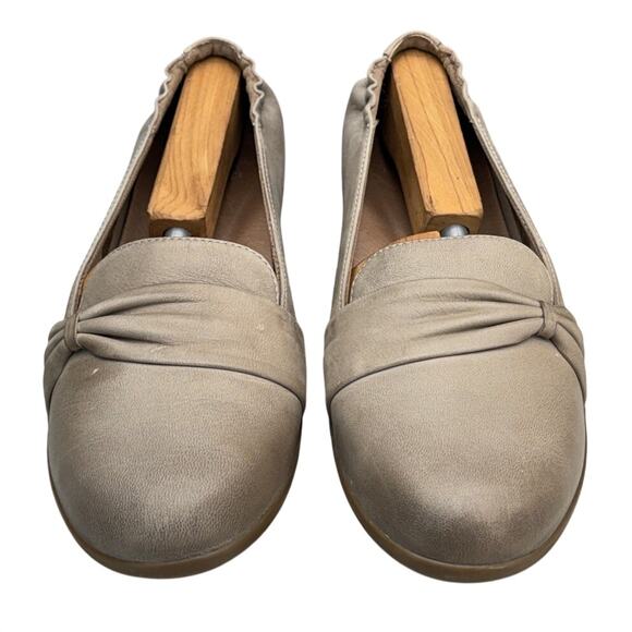 Dansko Karen Taupe Burnished Nubuck Leather Slip-On Comfort Loafers Women 41/10 - Picture 2 of 8